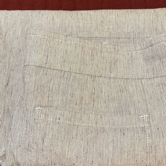 NWT Chico’s Linen Blend Wide-Leg Black/Gray Stripe Pants Size 12R (Chico’s 2R) - Picture 13 of 13